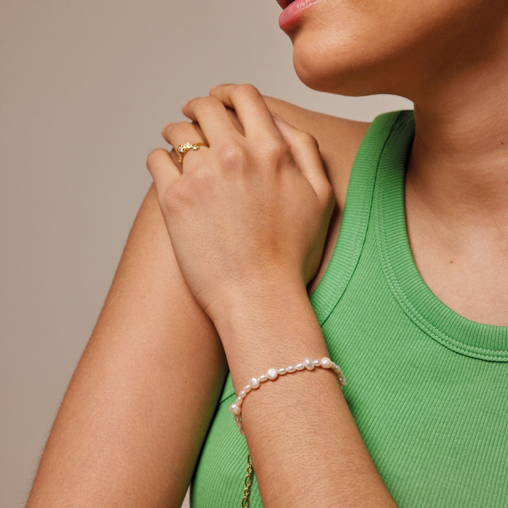 Enamel Copenhagen Pearlie Bracelet Gold