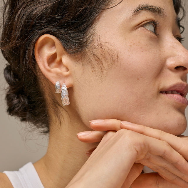 Enamel Copenhagen Nela Hoops Silver