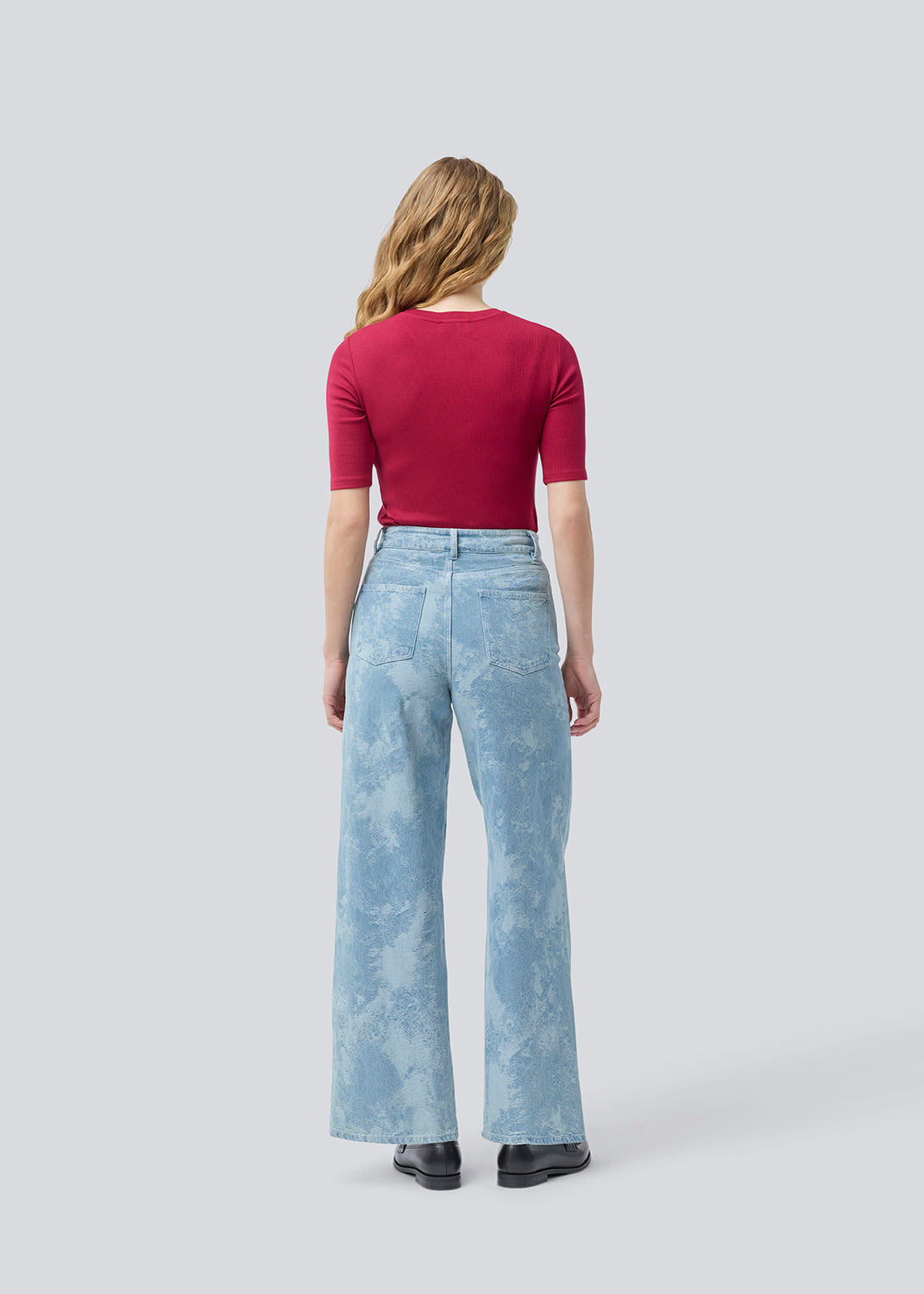 Modstrom Newland Jeans Blue Jaquard