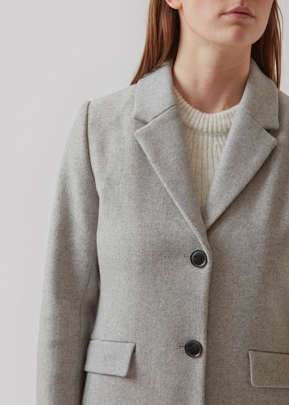 Modstrom Pamela Coat Grey Melange