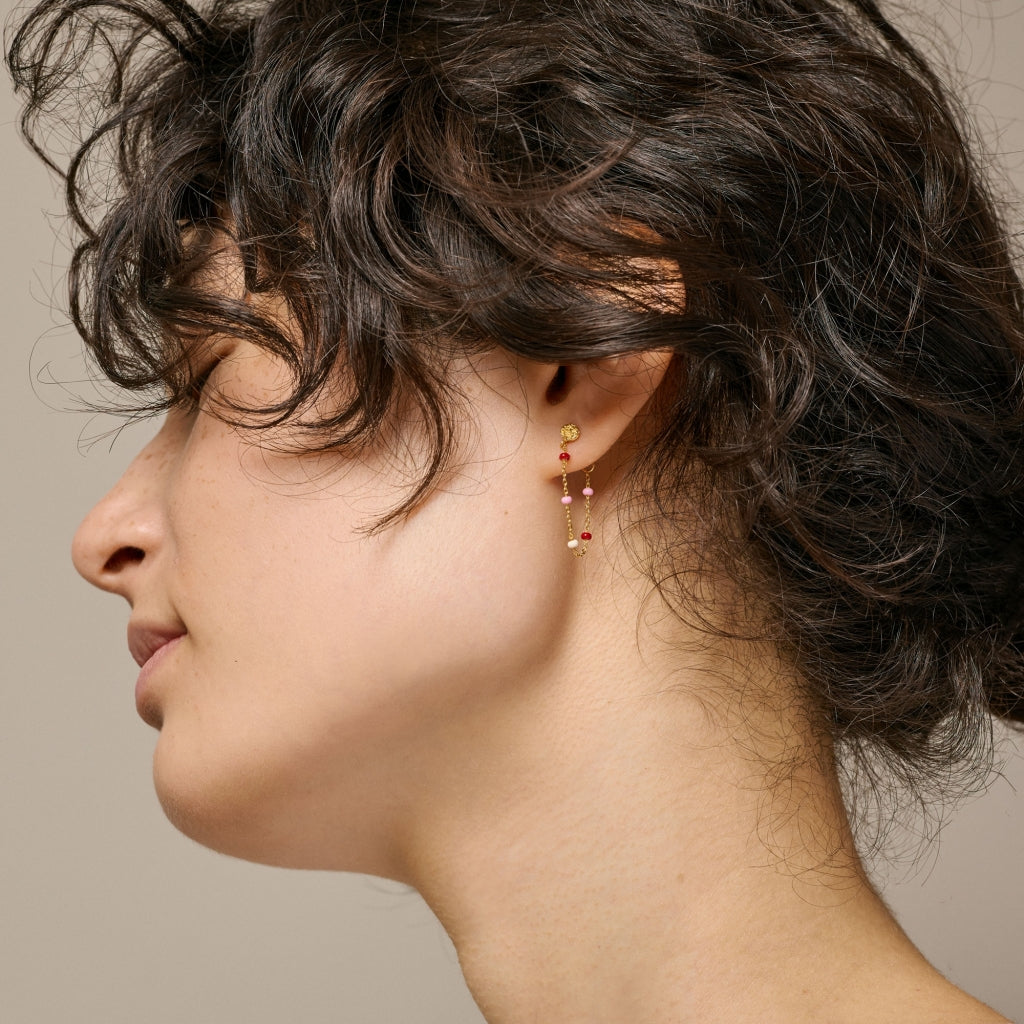 Enamel Copenhagen Lola Earring Rosie Gold