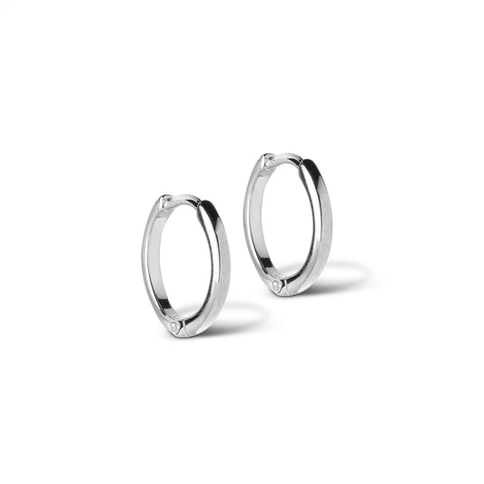 Enamel Copenhagen Classic 10mm Hoops Silver