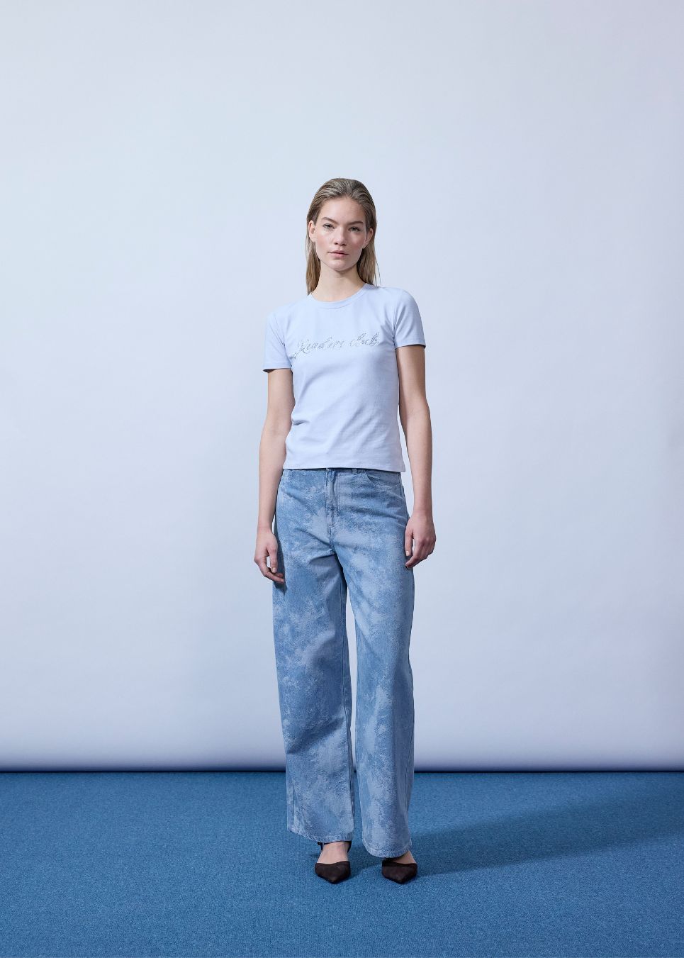 Modstrom Newland Jeans Blue Jaquard