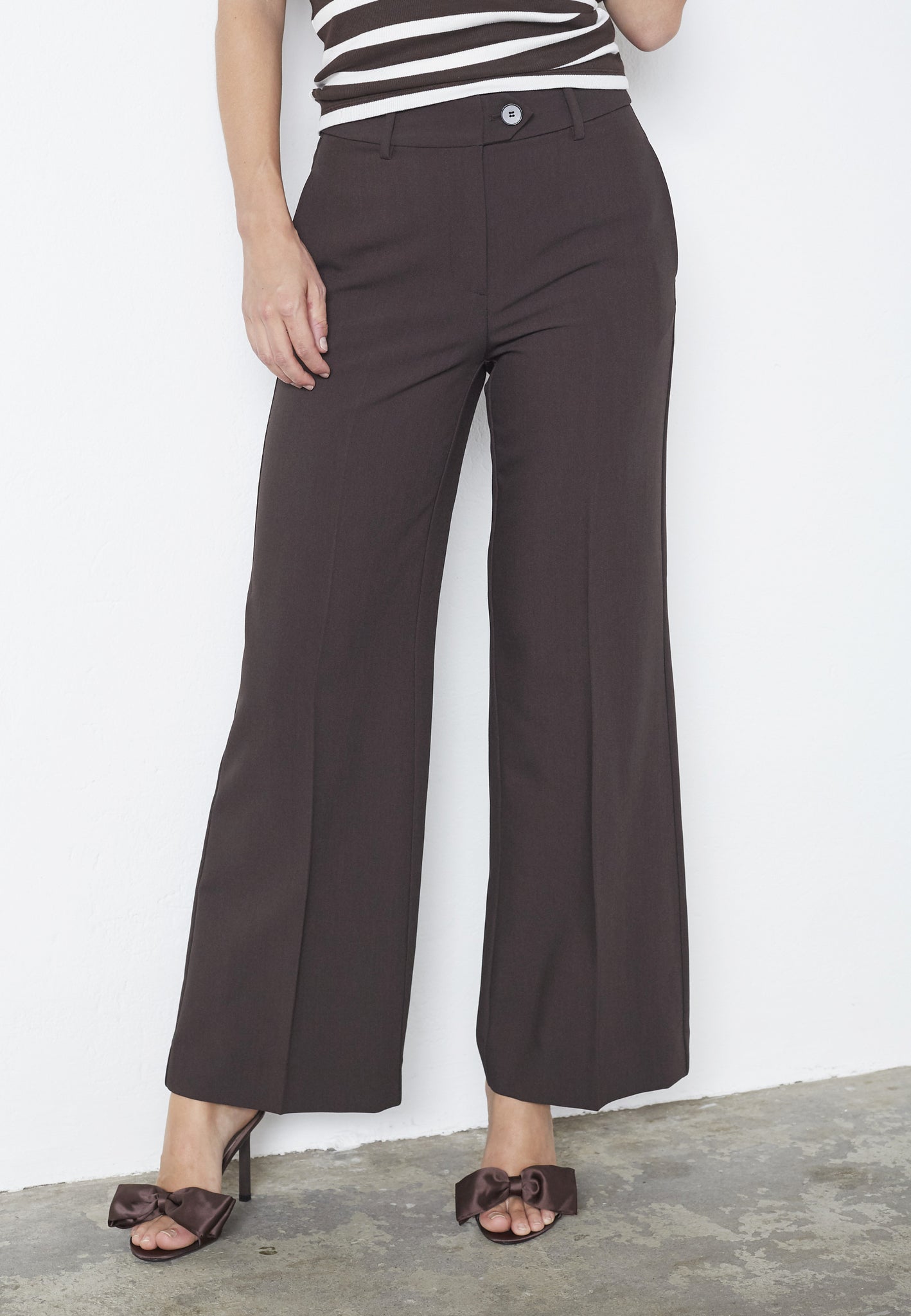 co'couture Vola Pant Dark Brown