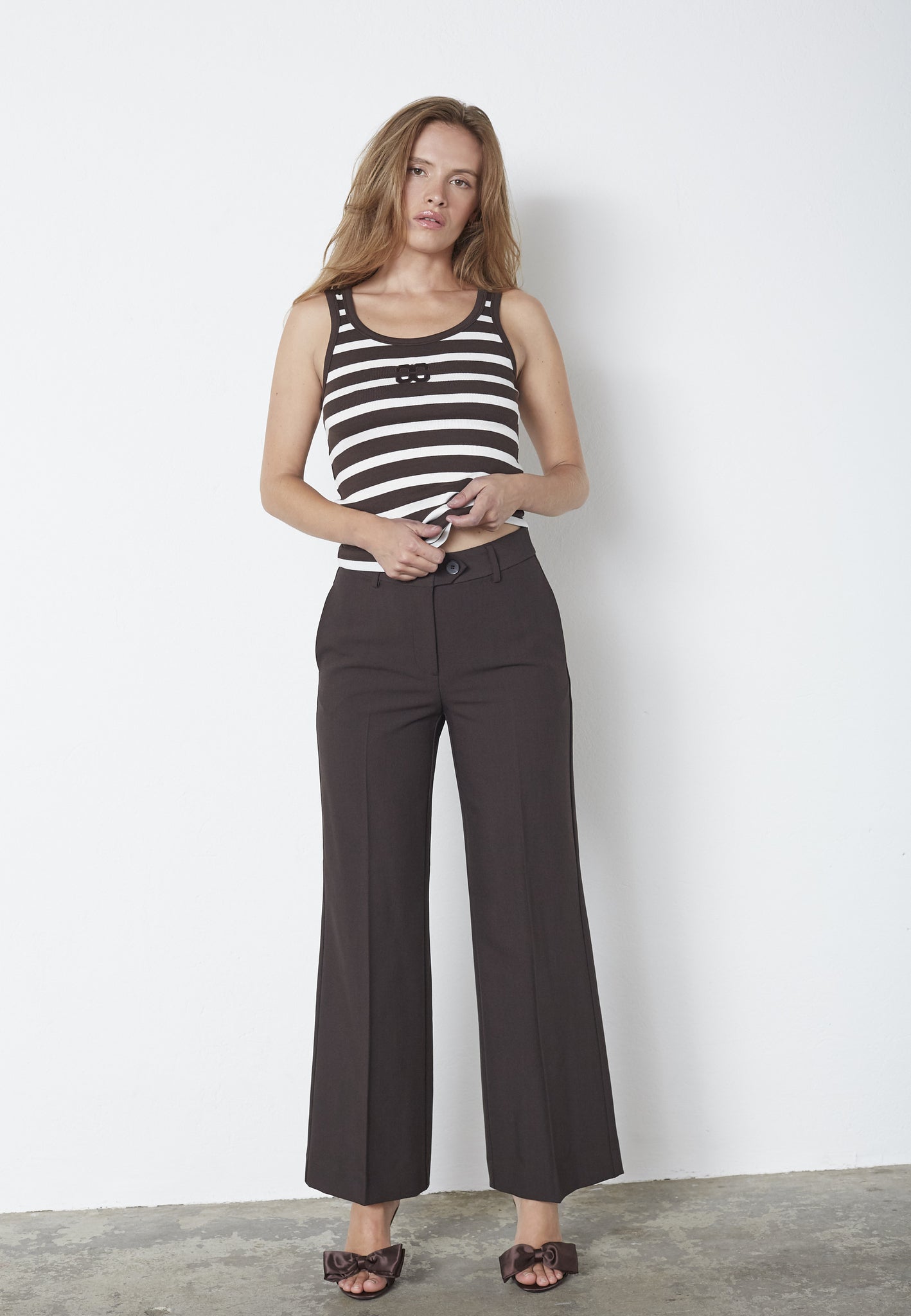 co'couture Vola Pant Dark Brown
