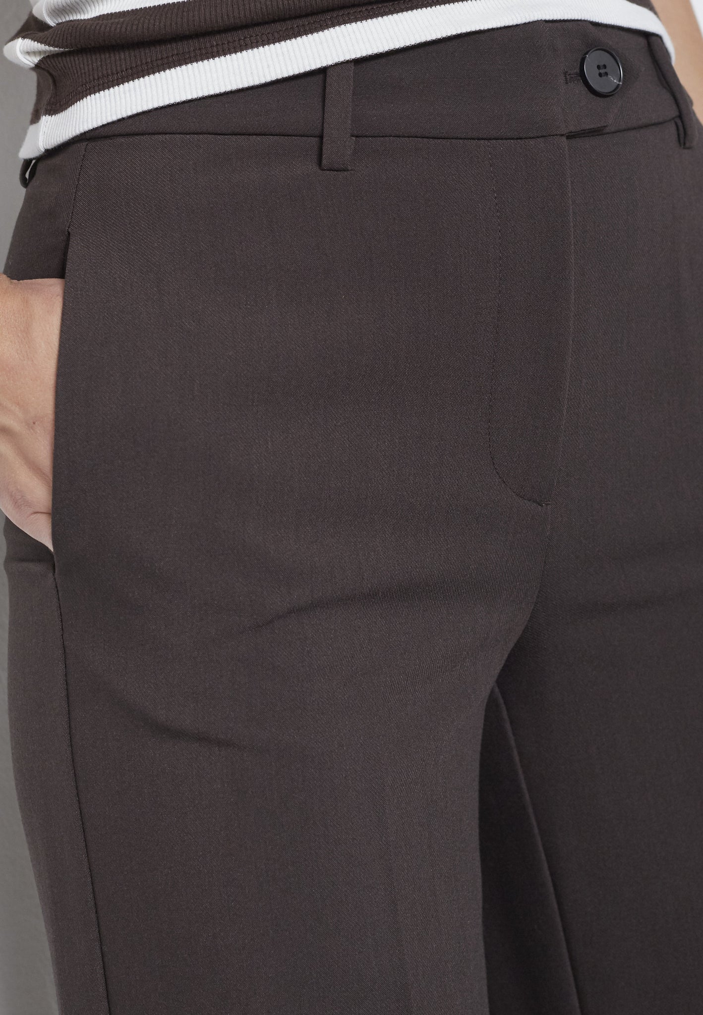 co'couture Vola Pant Dark Brown