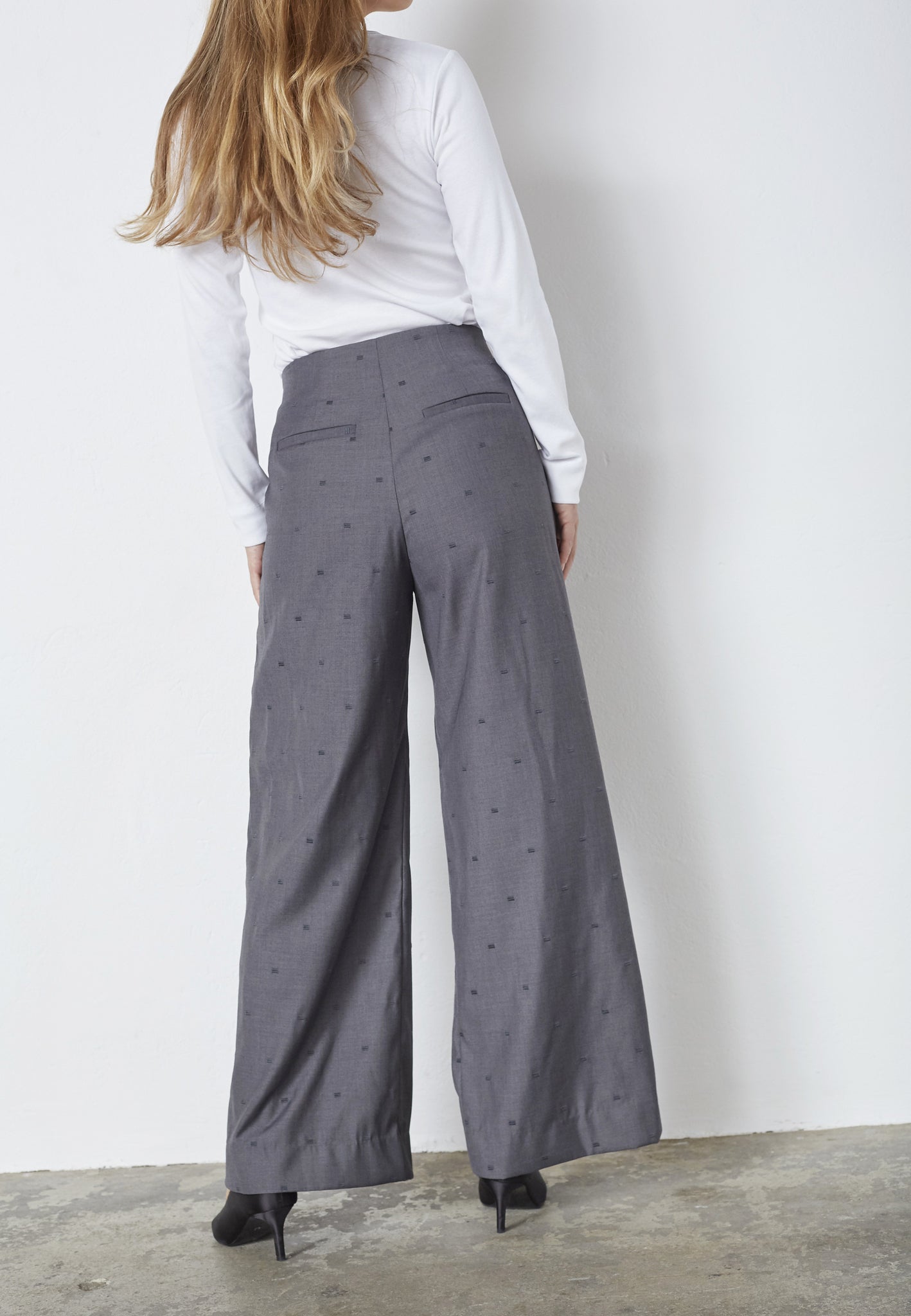 Co Couture Saga Pleat Pant Mid Grey