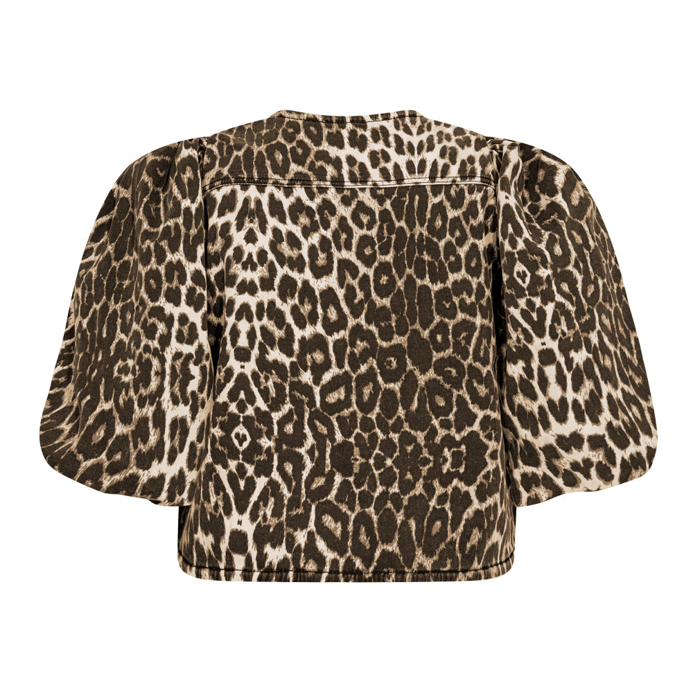 Co Couture Leo Bow Blouse Khaki