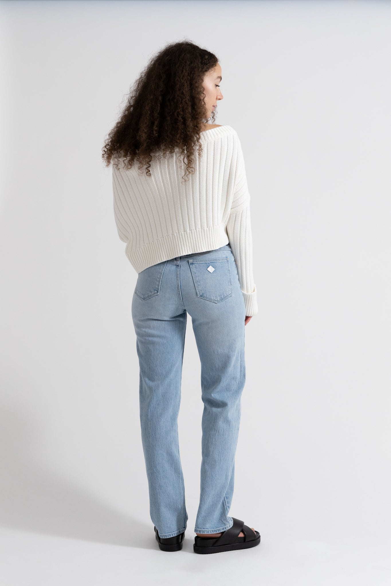 Abrand Jeans High Straight Jeans Light Blue Gina