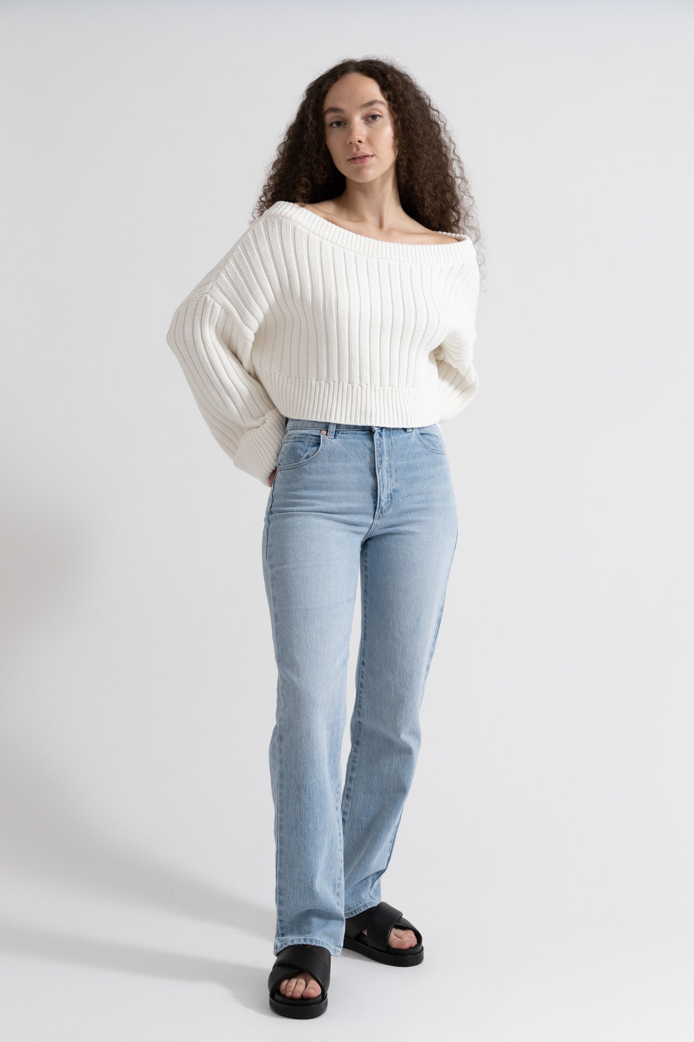 Abrand Jeans High Straight Jeans Light Blue Gina