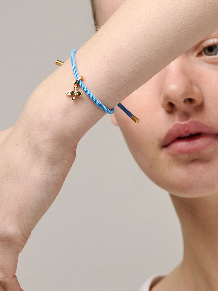 ENAMEL Copenhagen Bracelet Cord Steel Blue