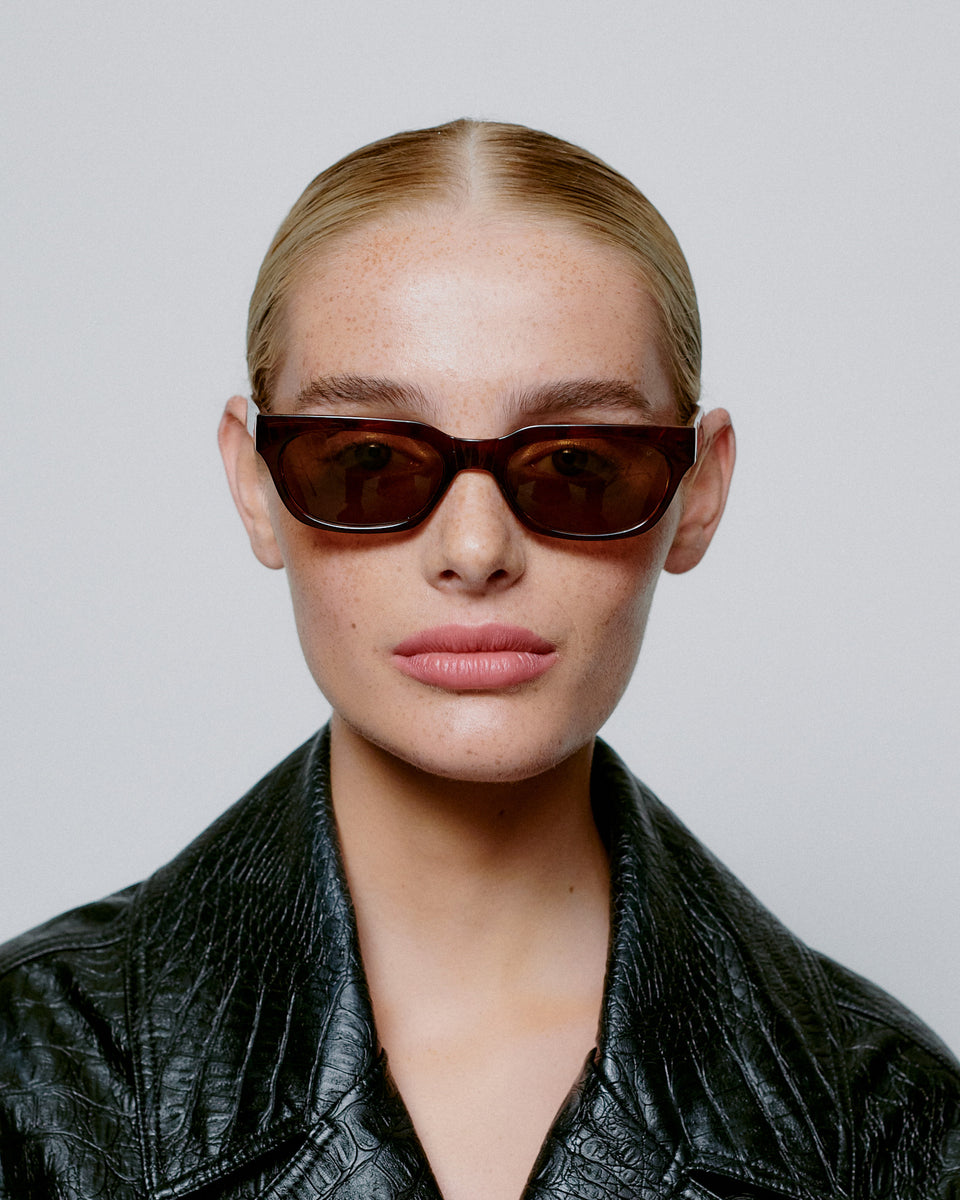 AKjaerbede Bror Zonnebril Brown - Demi Light Brown Transparent