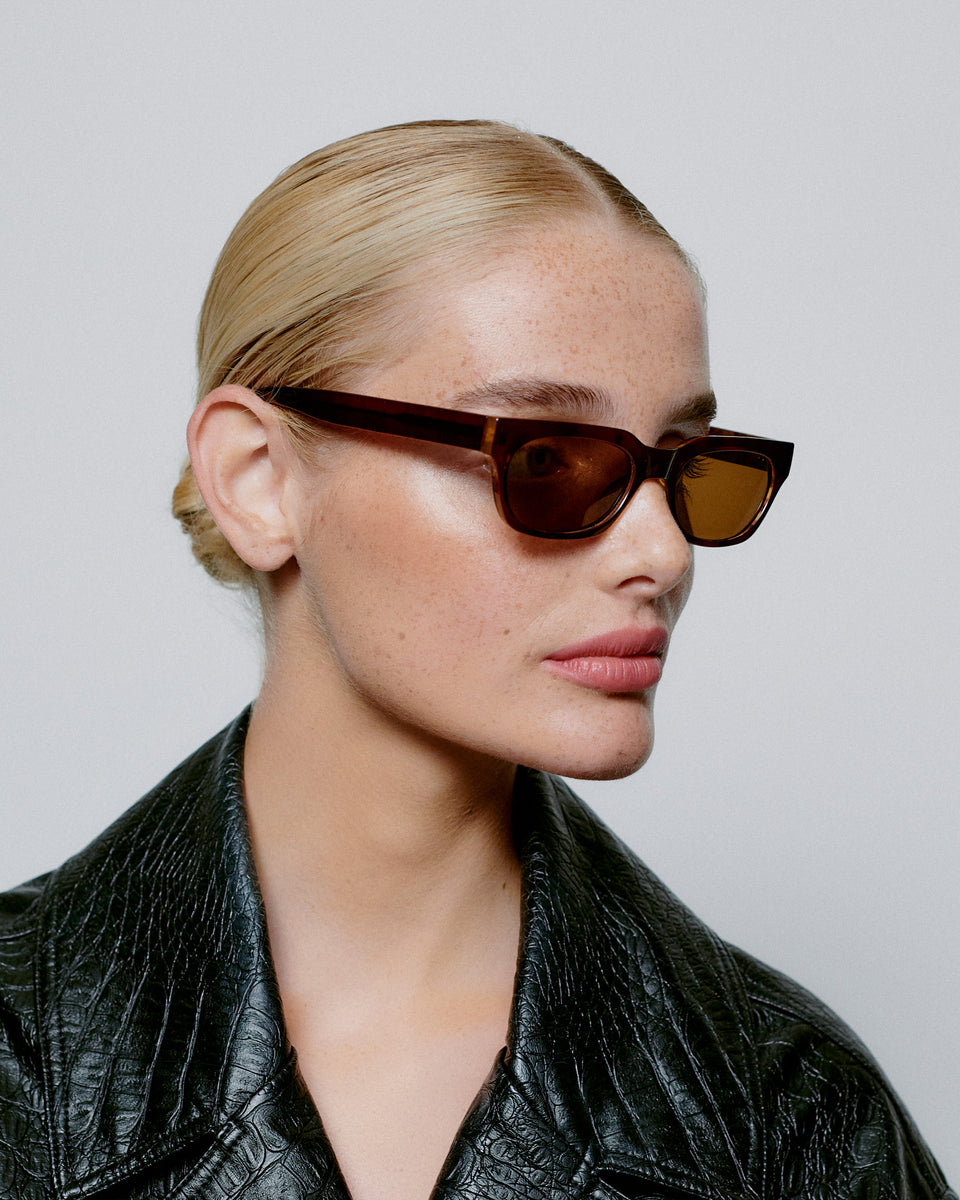 AKjaerbede Bror Zonnebril Brown - Demi Light Brown Transparent