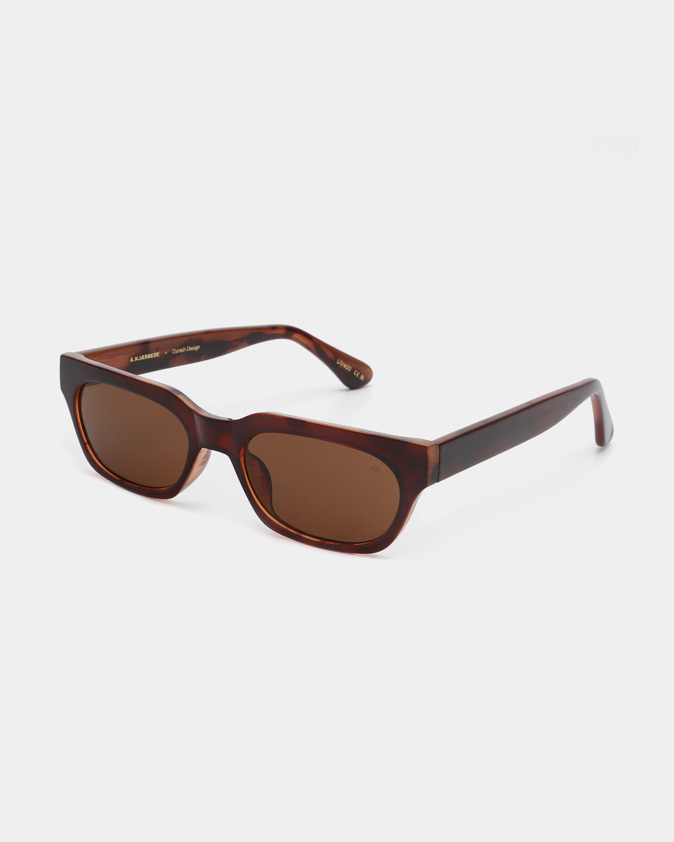 AKjaerbede Bror Zonnebril Brown - Demi Light Brown Transparent