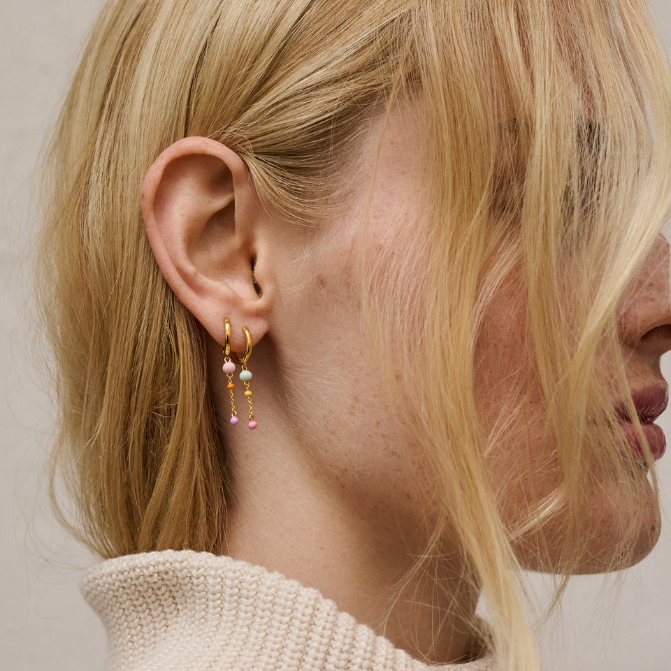 Enamel Copenhagen Lola Bold  Hoops Blush