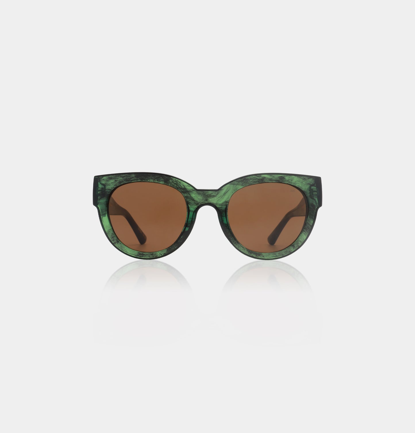 AKjaerbede Lilly Zonnebril Green Marble Transparent