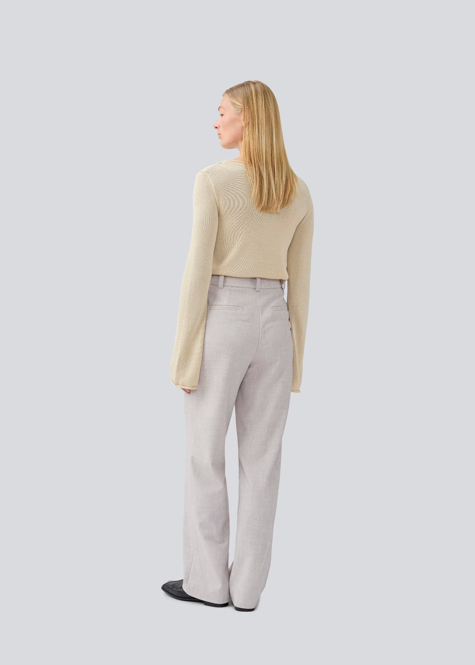 Modstrom Pants Heart Light Grey Melange