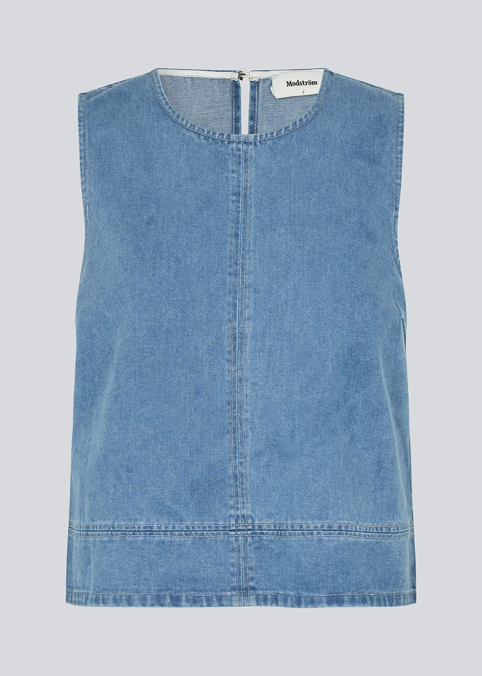 Modstrom Naoma Denim Top Vintage Blue