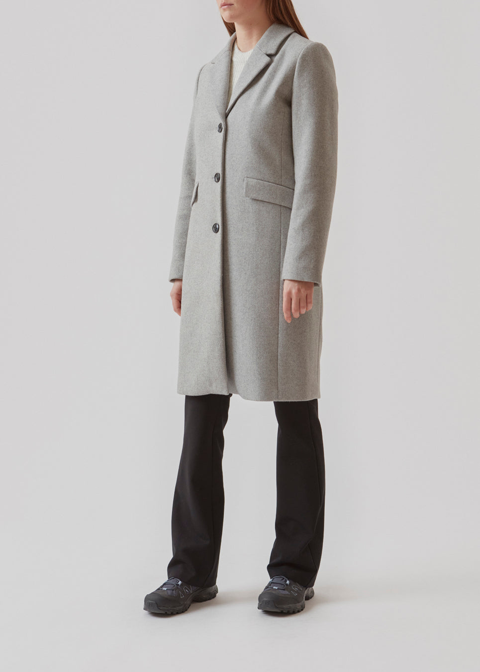 Modstrom Pamela Coat Grey Melange