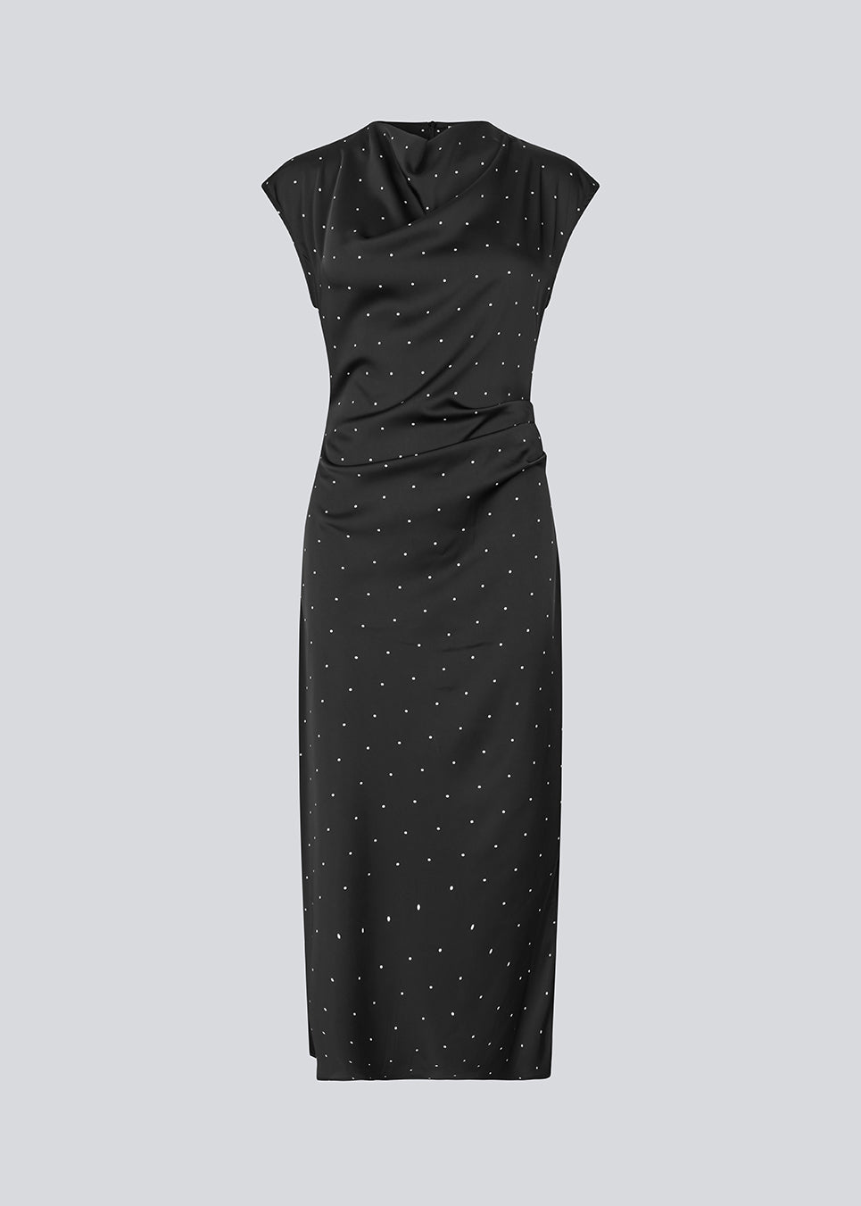 Modstrom Tailor Dot Maxi Dress Sleeveless Black