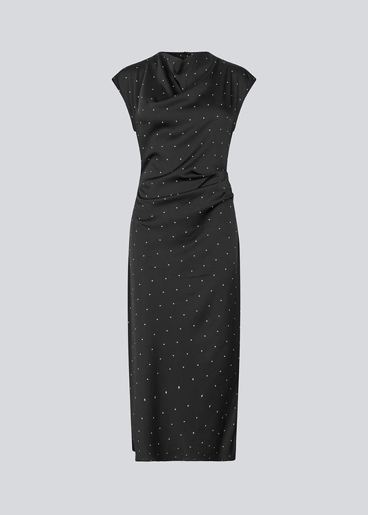 Modstrom Tailor Dot Maxi Dress Sleeveless Black