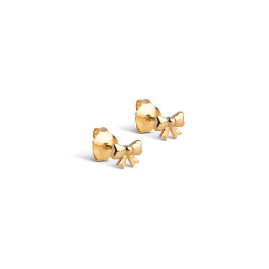 Enamel Copenhagen Baby Bow Studs Goud