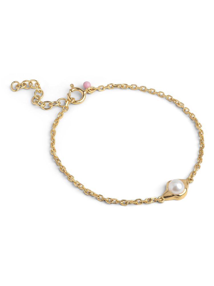 Enamel Copenhagen Darla Bracelet Pearl Gold