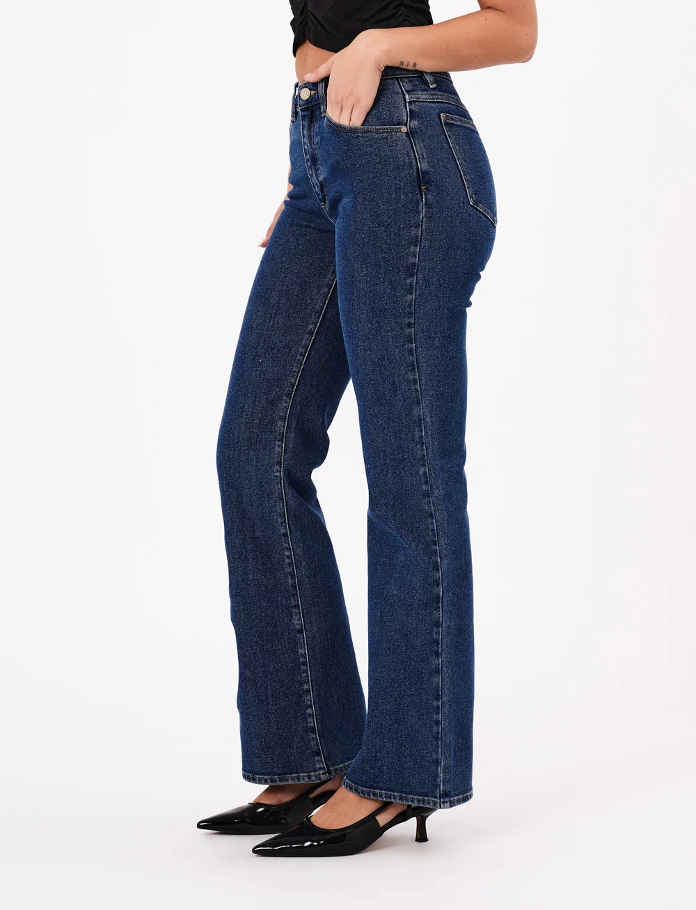 Abrand Jeans Boot Cut Jeans Bella Mid Blue