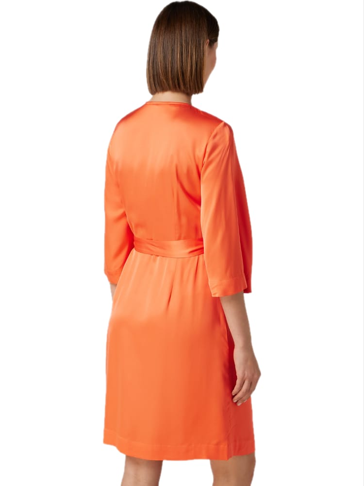 Selected Femme Franziska Short Satin Wrap Dress