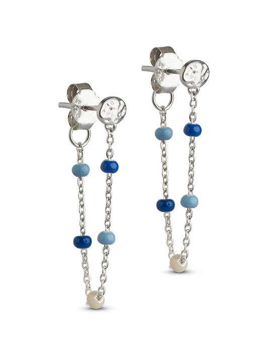 Enamel Copenhagen Lola Earrings Marine Silver