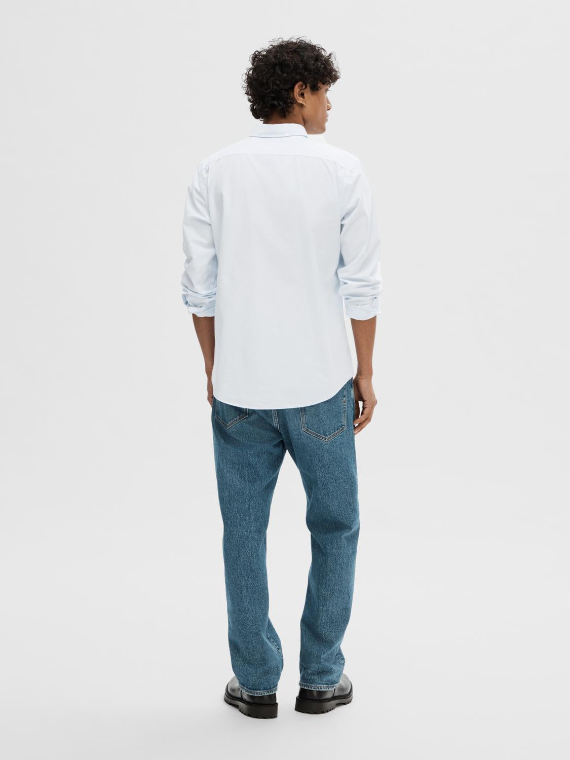 Selected Homme Slimrick-Poplin Shirt Light Blue