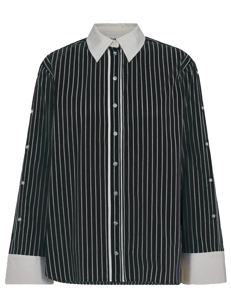 co'couture Danny Stripe Shirt Black