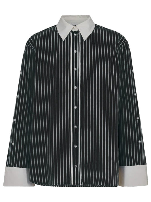 co'couture Danny Stripe Shirt Black