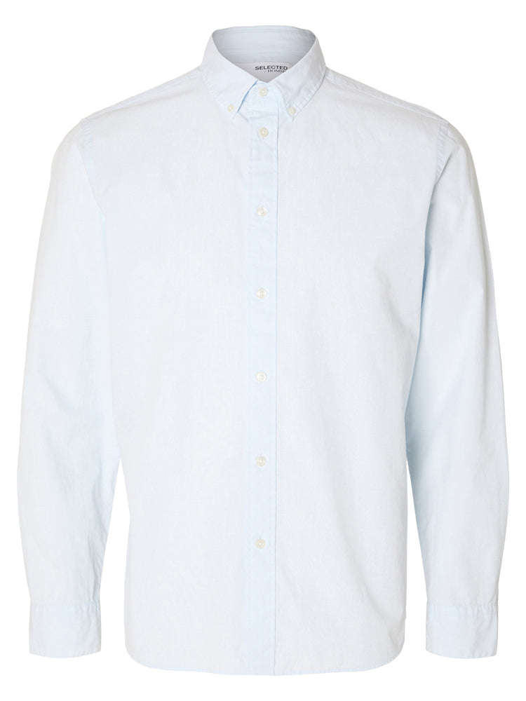 Selected Homme Slimrick-Poplin Shirt Light Blue