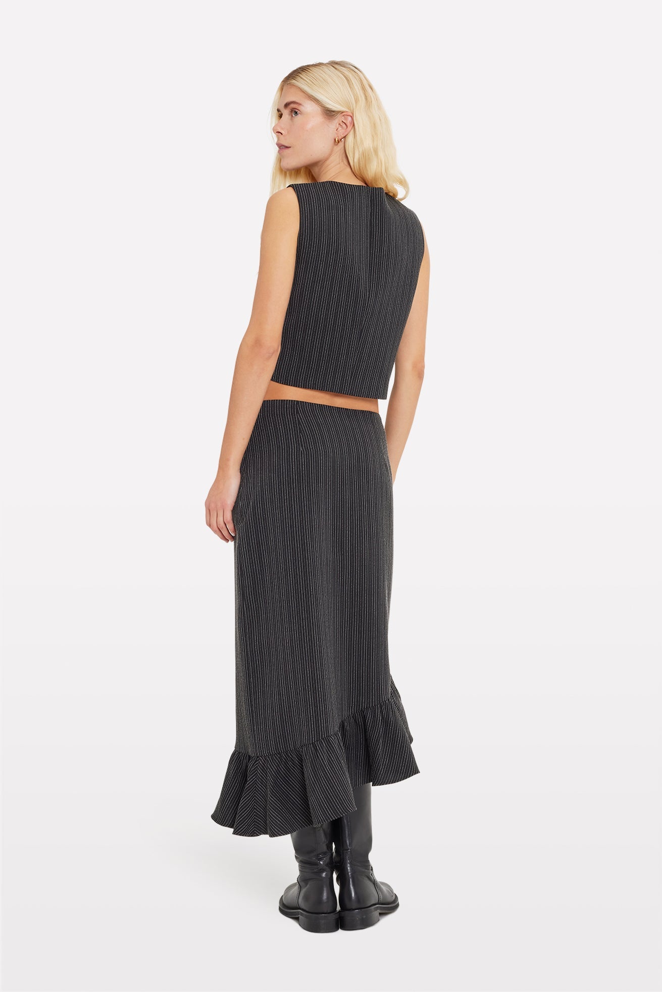 Envii Nelly Skirt Black Pinstripe